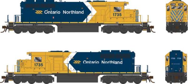 Bowser 25337  SD40-2, Ontario Northland #1735