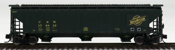 InterMountain Railway 653120-02  4750 Cubic Foot Rib-Sided 3-Bay Hopper, C&NW #174812