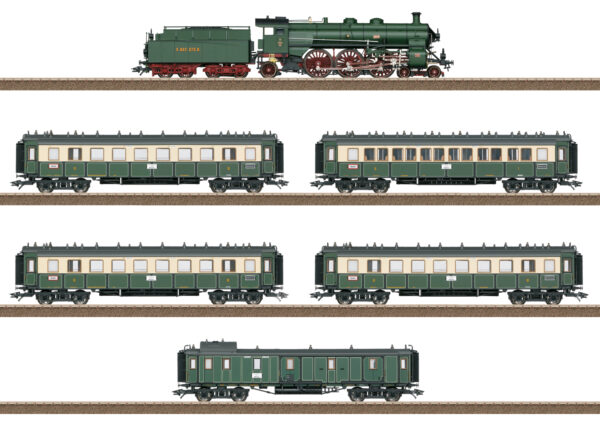 Trix 21360  "Bavarian Express Train" Set, K.Bay.Sts.B. (MFX DCC/Sound)