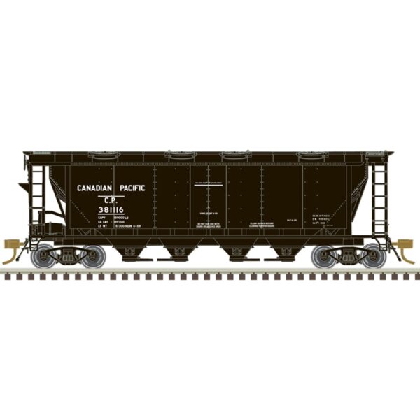 Atlas 20007165  Slab Side Covered Hopper, Canadian Pacific #381116