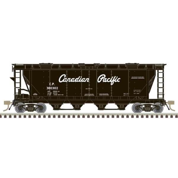 Atlas 20007159  Slab Side Covered Hopper, Canadian Pacific - Script #380302