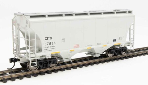 Walthers Mainline 7569   39' Trinity 3281 2-Bay Covered Hopper, CIT Group CITX #87536