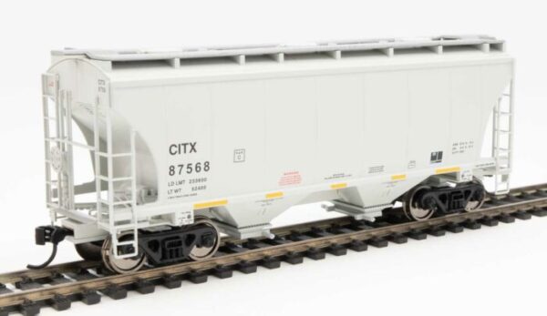 Walthers Mainline 7571   39' Trinity 3281 2-Bay Covered Hopper, CIT Group CITX #87568