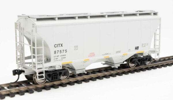 Walthers Mainline 7572   39' Trinity 3281 2-Bay Covered Hopper, CIT Group CITX #87575