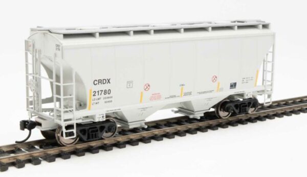 Walthers Mainline 7575   39' Trinity 3281 2-Bay Covered Hopper, Chicago Freight Car Leasing CRDX #21780