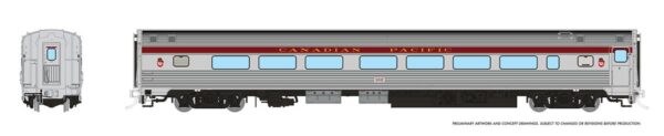 Rapido Trains 115100  HO Budd Coach, Canadian Pacific - Maroon #102