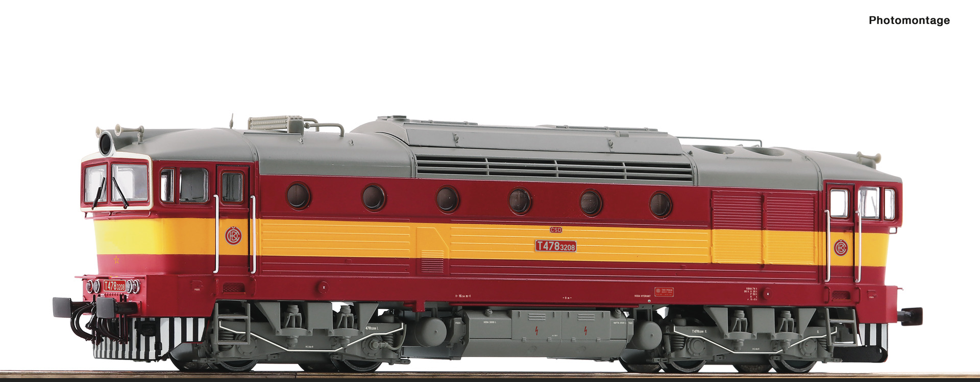 Roco 70024  Diesel locomotive T478 3208, CSD (DCC/Sound)