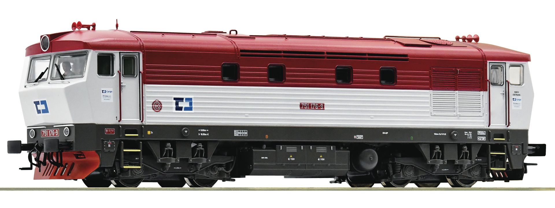 Roco 70927 Diesel locomotive 751 176-9, CD Cargo (DCC/Sound)