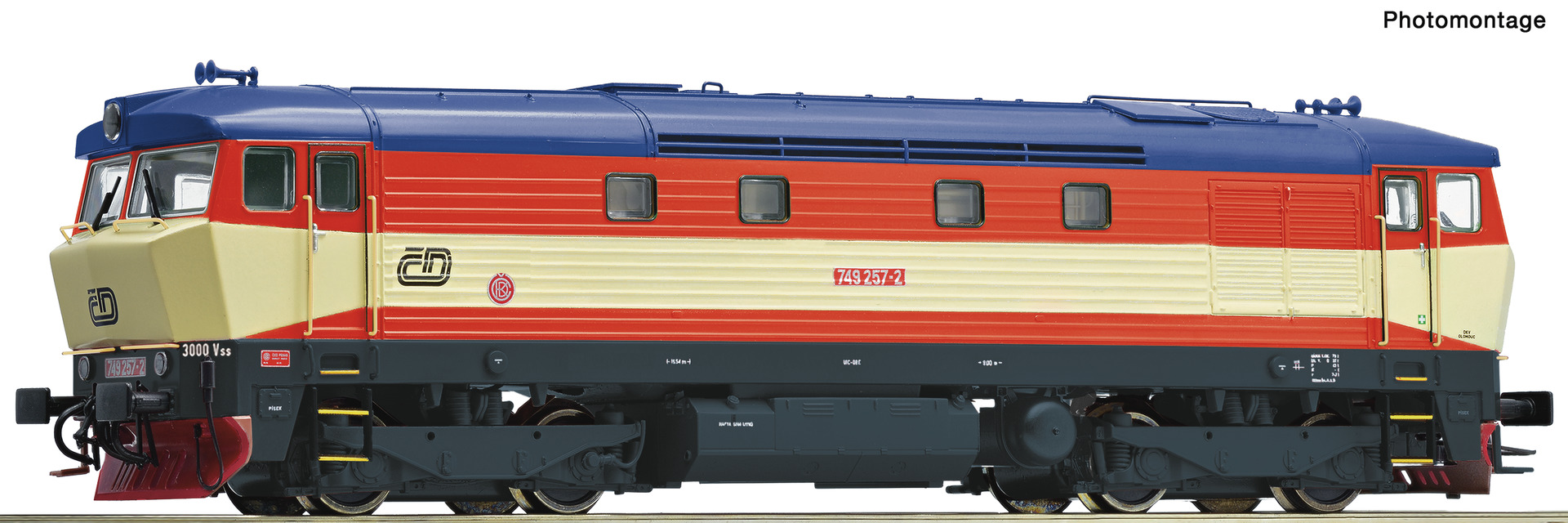 Roco 7300008  Diesel locomotive 749 257-2, CD