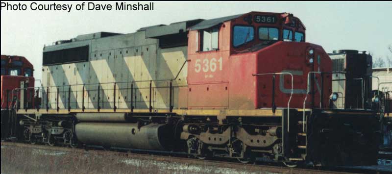 Bowser 25399  GMD SD40-2W, Non Dynamic Sergeant Stripes CN #5357