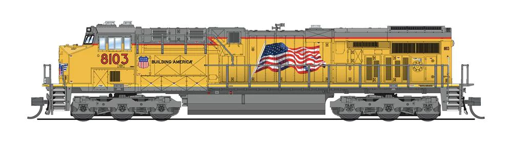 Broadway Limited Imports 7304 GE ES44AC, UP #8110, "Building America" (DCC/Sound)