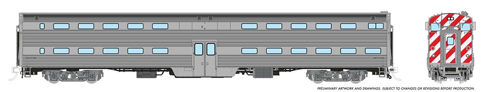 Rapido Trains 145098  Gallery Commuter Car: Cab Coach: Painted, Unlettered