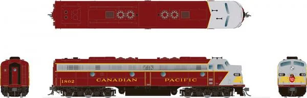 Rapido Trains 28509  EMD E8A, Canadian Pacific - Early Maroon #1800 (DCC/Sound)