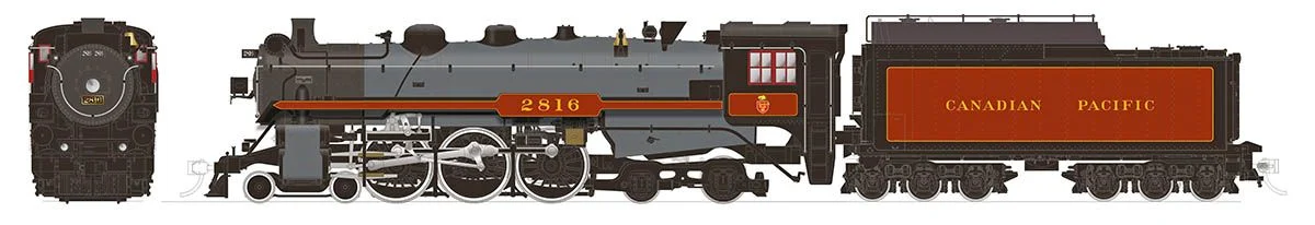 Rapido Trains 601516  H1b 4-6-4 Hudson, CPR "Empress": #2816 Excursion (DCC/Sound)