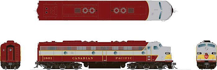 Rapido Trains 28513  EMD E8A, Canadian Pacific - Block Scheme #1801 (DCC/Sound)