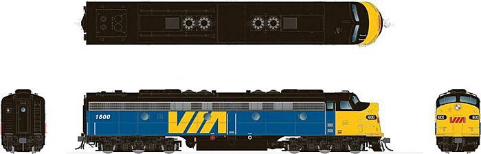 Rapido Trains 28544  EMD E8A, VIA Rail Canada #1802 (DCC/Sound)