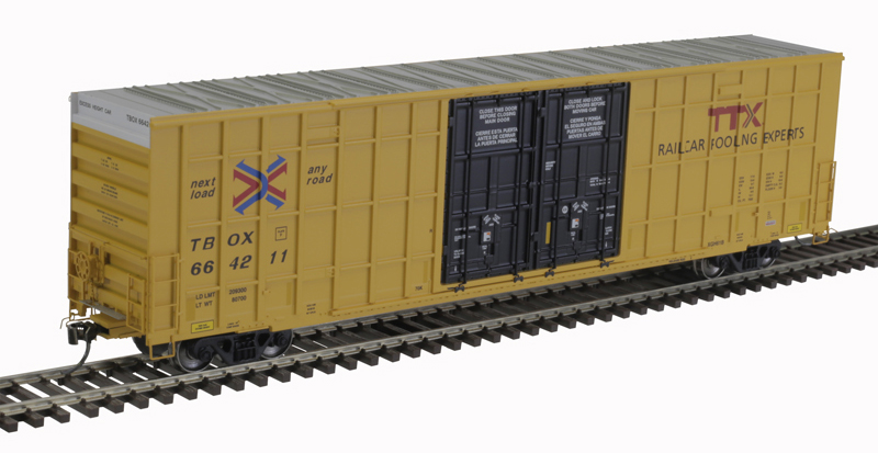 Atlas 20005912  HO 60' Gunderson 7550 Double Door Box Car, TTX #663810