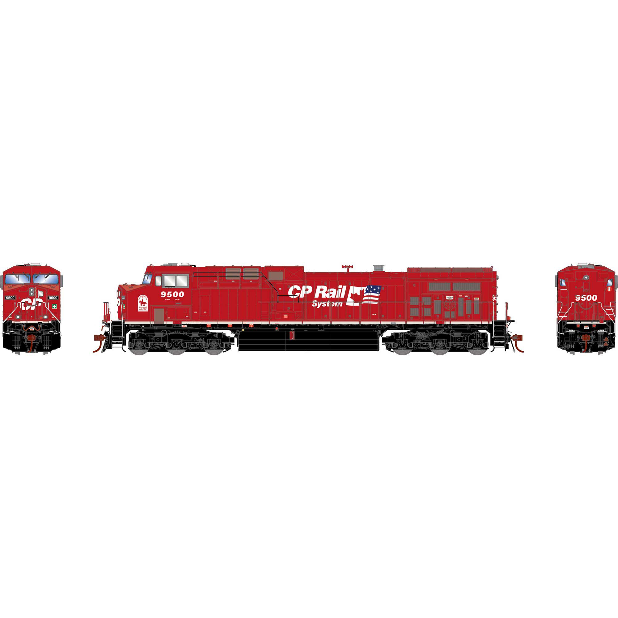 Athearn Genesis 31682   HO AC4400CW Locomotive, CPR #9500 (RCMP Musical Ride)