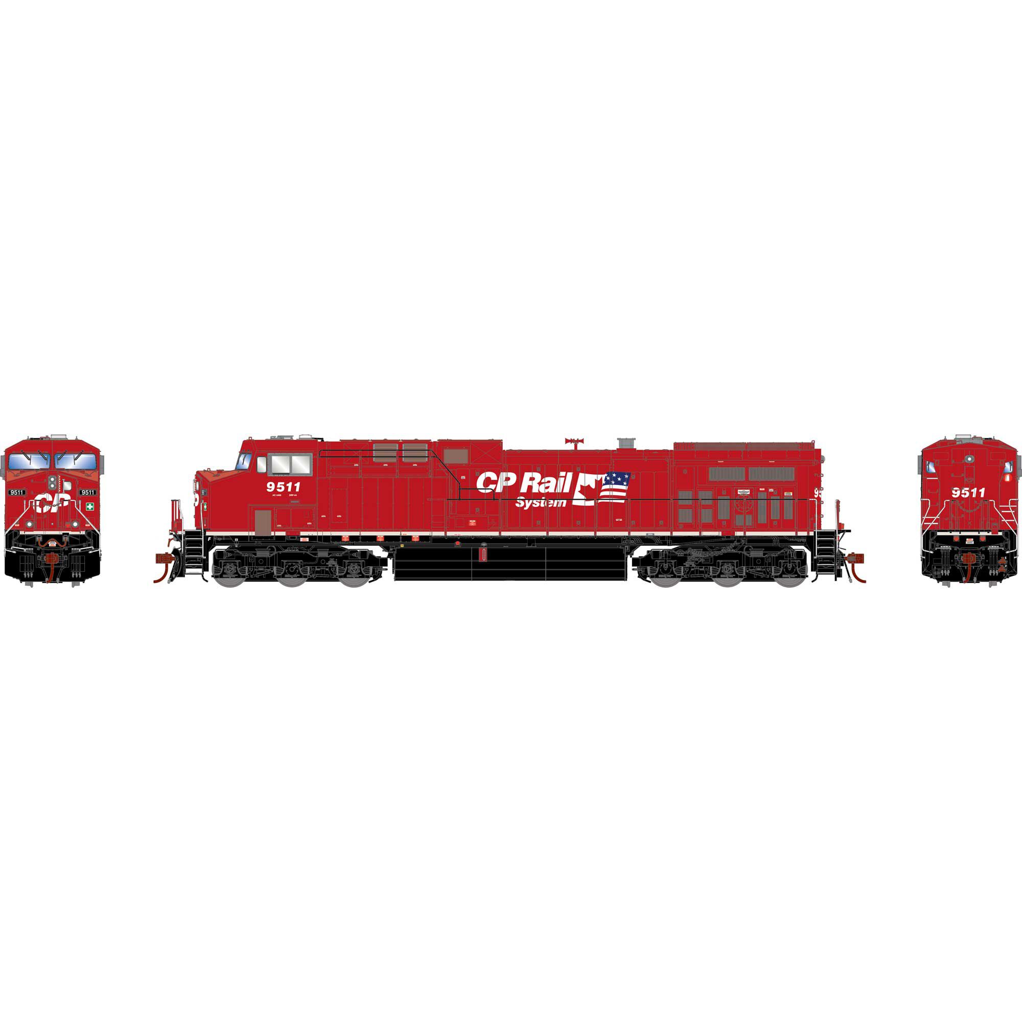 Athearn Genesis 31683   HO AC4400CW Locomotive, CPR #9511 (RCMP Musical Ride)
