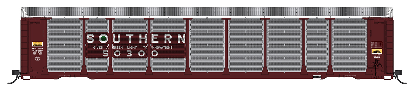 InterMountain Railway 182101-01  N Tri-Level Auto Rack, Southern #50300