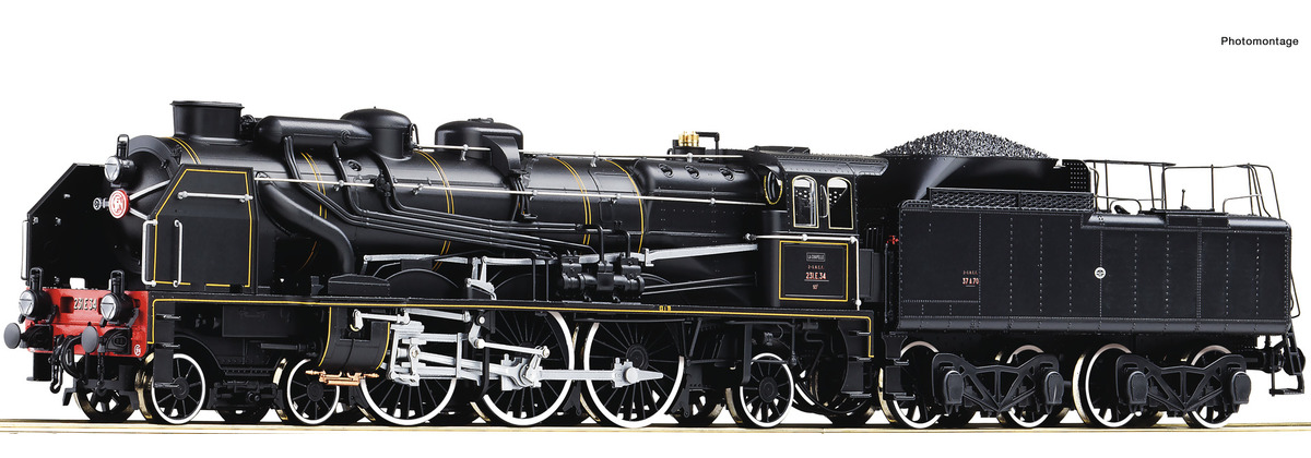 Roco 70040  Steam locomotive 231 E 34, SNCF (DCC/Sound)