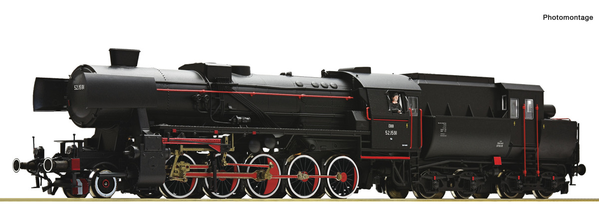 Roco 70048  Steam locomotive 52.1591, ÖBB (DCC/Sound)