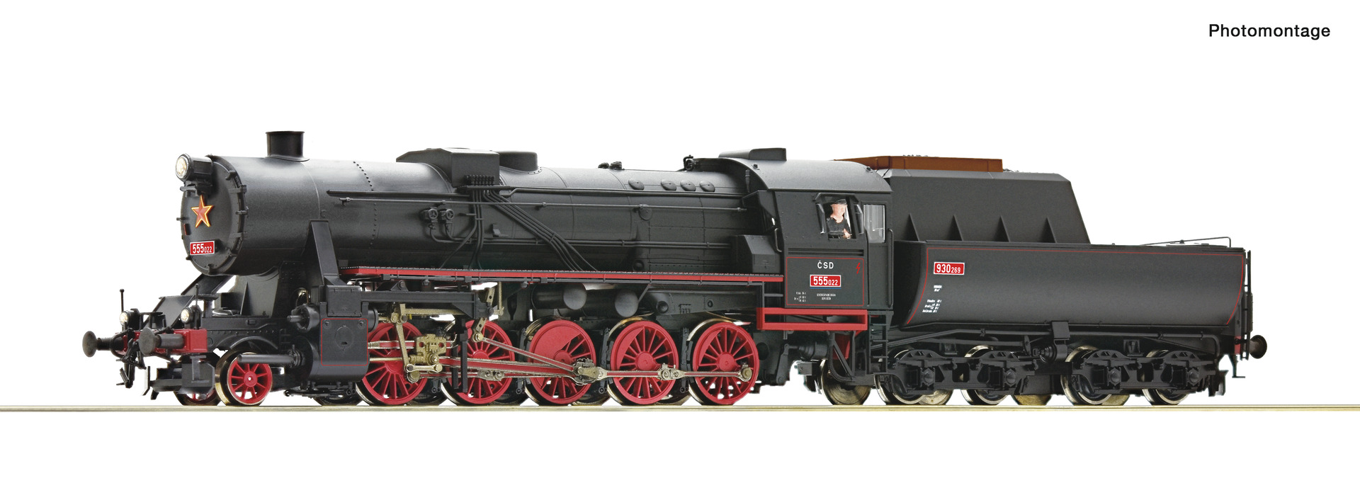 Roco 7100001  Steam locomotive 555.022, CSD