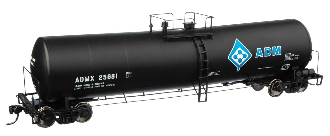 WalthersProto 100247  HO 54' 23,000 Gallon Funnel-Flow Tank Car, Archer-Daniels-Midland ADMX #25681