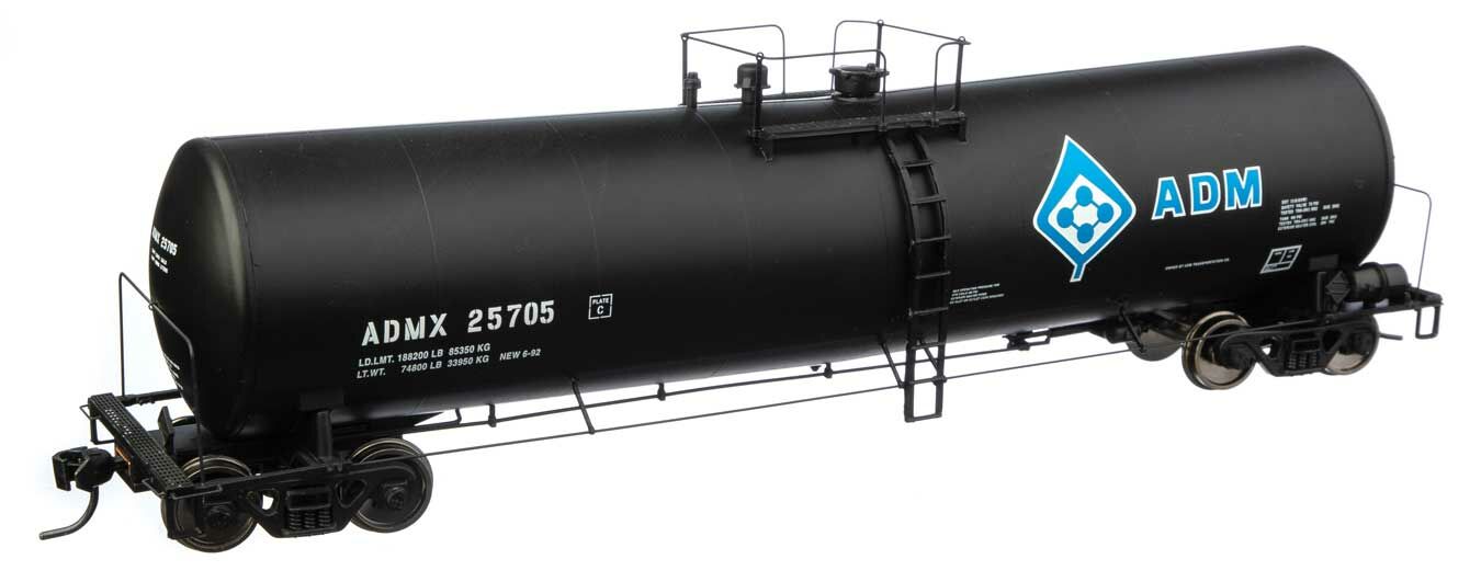 WalthersProto 100248  HO 54' 23,000 Gallon Funnel-Flow Tank Car, Archer-Daniels-Midland ADMX #25705