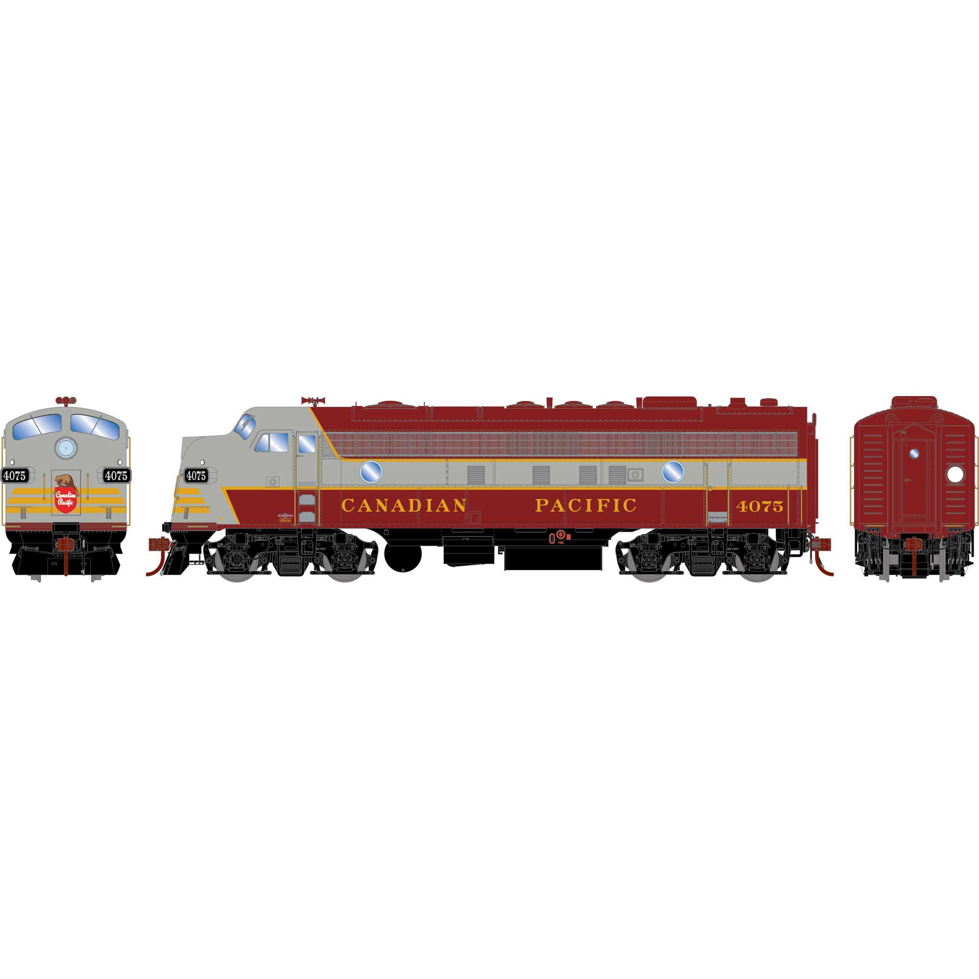 Athearn Genesis 19602   HO FP7A Locomotive, CPR #4075