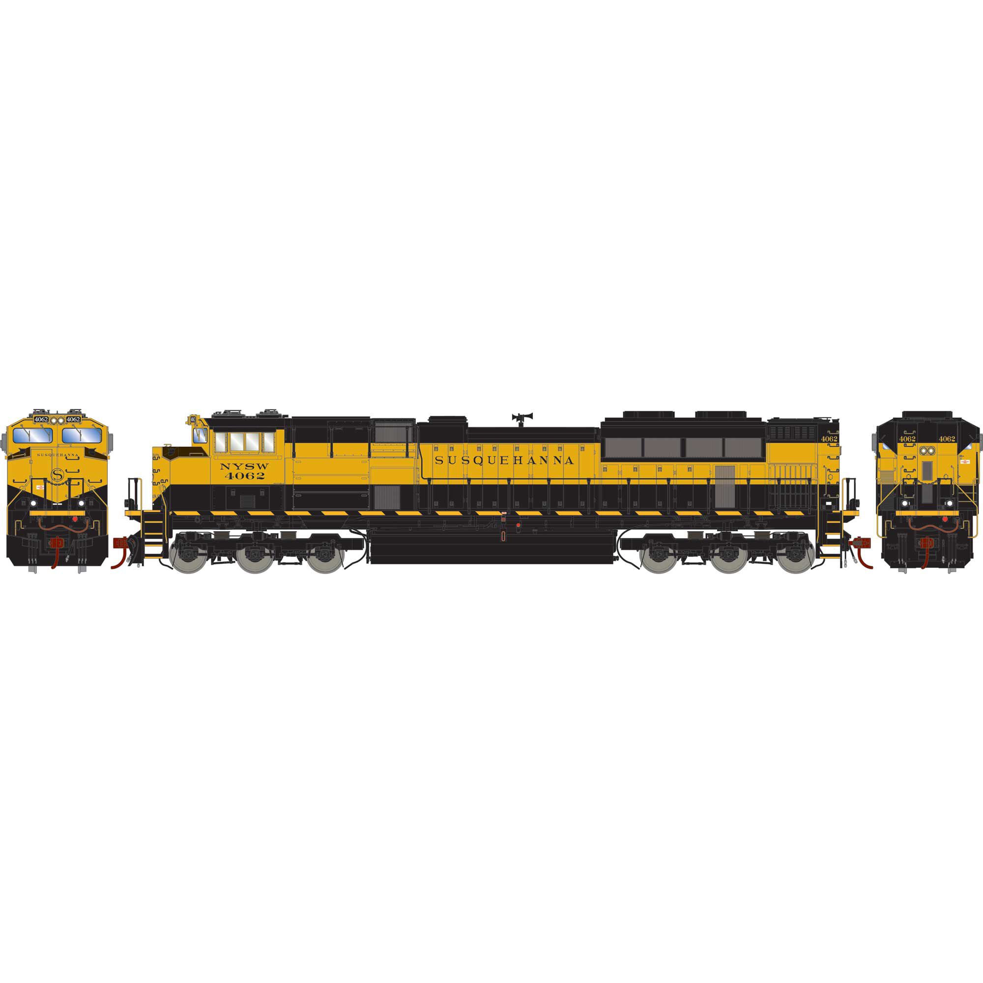 Athearn Genesis 75562   HO SD70M-2 Locomotive, NYS&W #4062