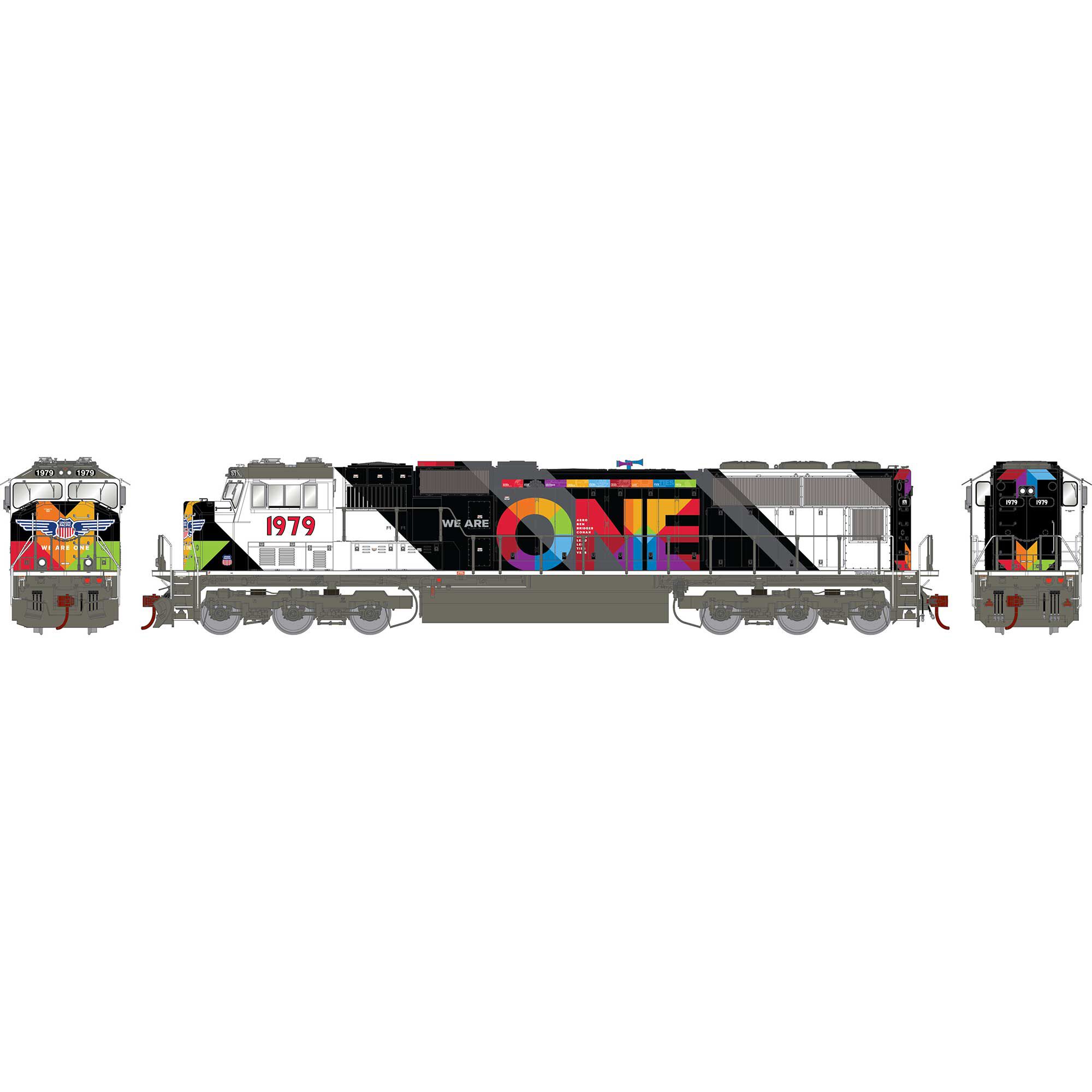 Athearn Genesis 75718   HO SD70M, Union Pacific/We are One #1979