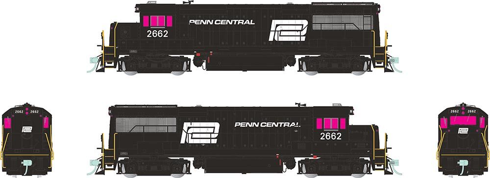 Rapido Trains 35517  HO GE U25B Low Hood, Penn Central #2662 (DCC/Sound)