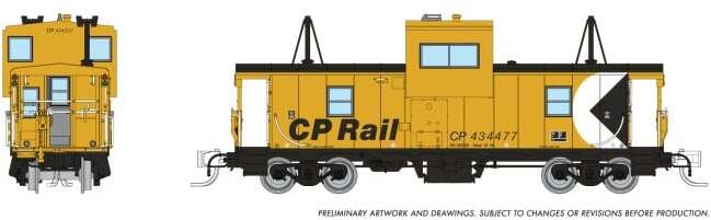 Rapido Trains 510001  N Wide Vision Caboose, Canadian Pacific (Action Yellow) #434515
