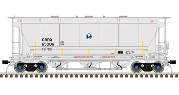 Atlas 50006217  N 3230 Covered Hopper TXI, GBRX #65004