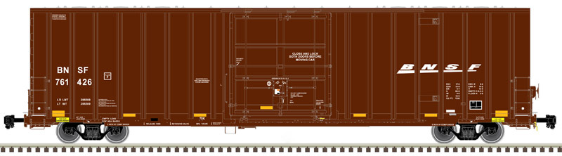 Atlas 20005932   HO 60' GUNDERSON® 7538 Single Door Boxcar BNSF #761534