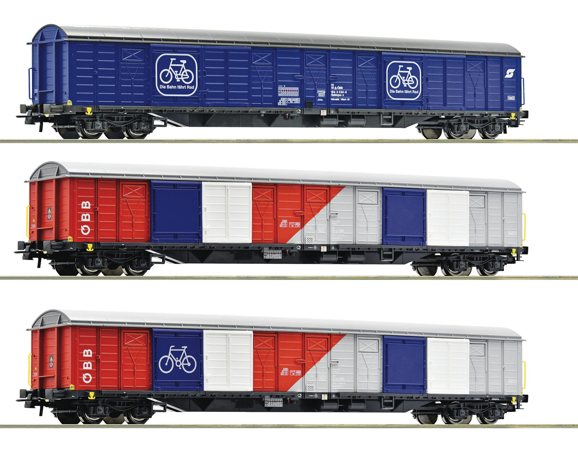 Roco 77022  3-piece set: Bicycle transport, ÖBB