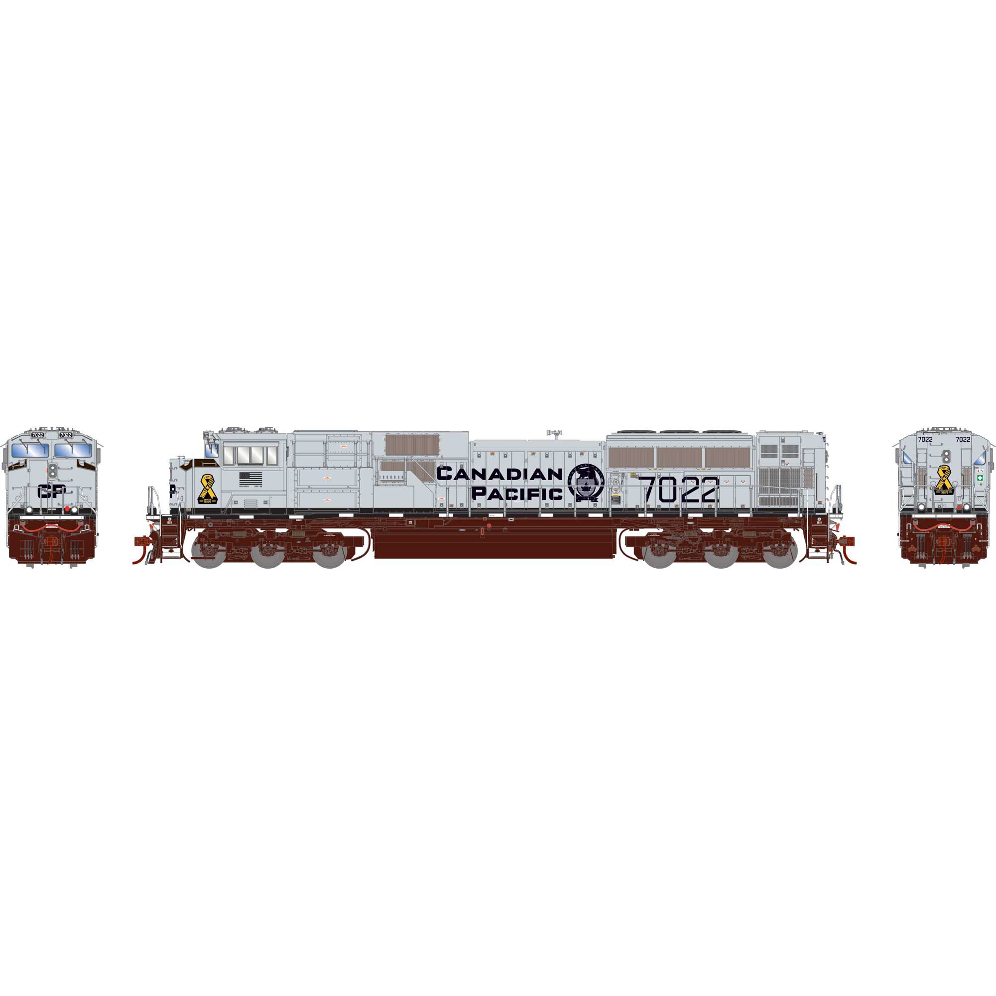 Athearn Genesis 1149   HO SD70ACU Locomotive, CP/Military Tribute #7022