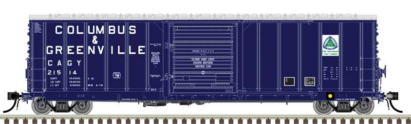 Atlas 20007141  HO CNCF 5000 50' Boxcar, Columbus & Greenville #21628