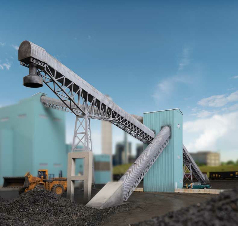 Walthers Cornerstone 4171   HO Conveyors with Transfer House