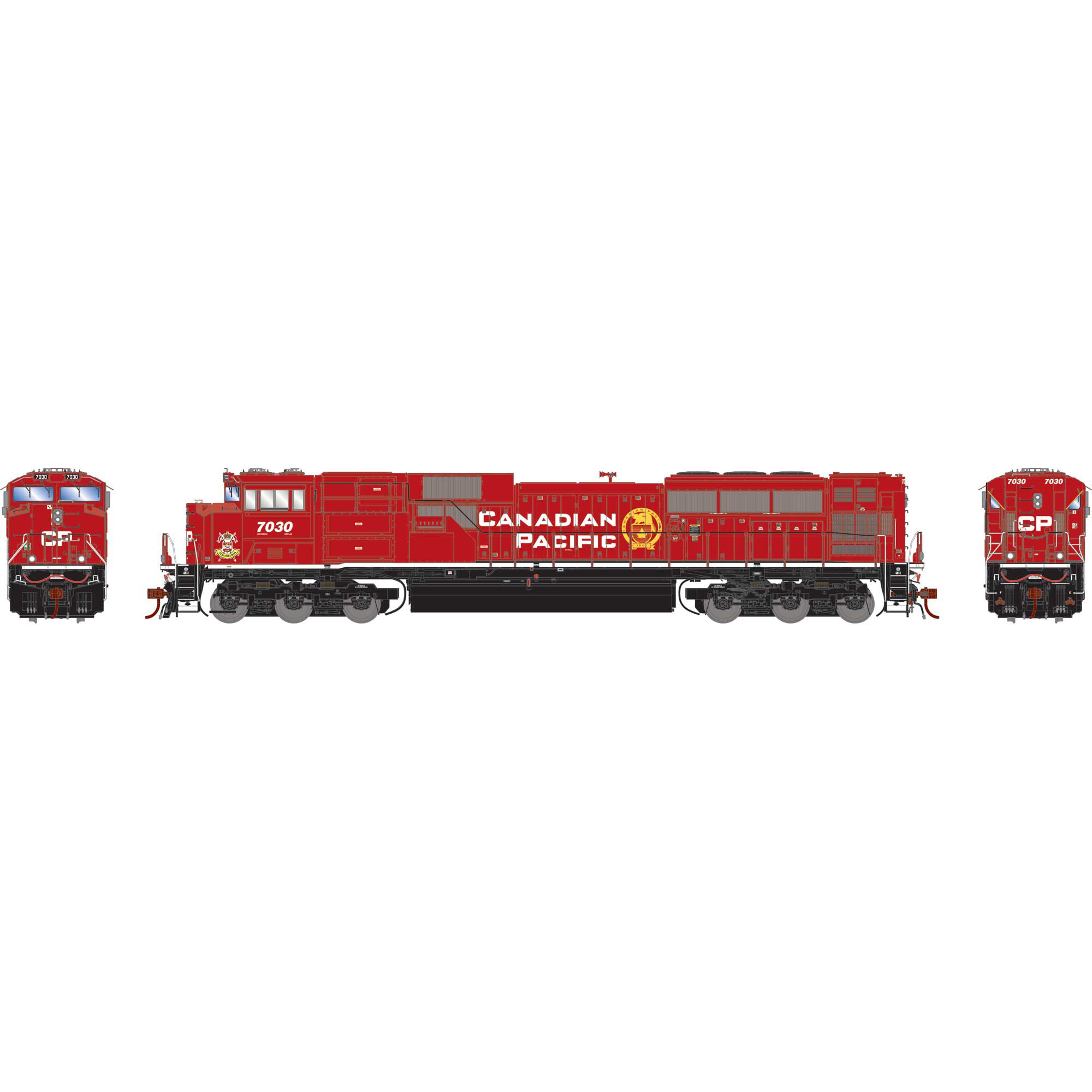 Athearn Genesis 1151   HO SD70ACU Locomotive, CP/Strathcona's Horse #7030