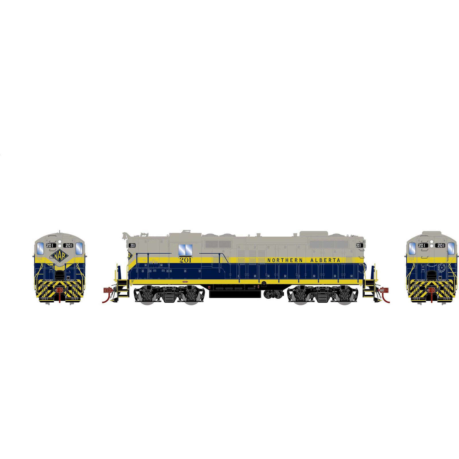 Athearn Genesis 82365   HO GP9 Locomotive, NAR #201 (DCC/Sound)