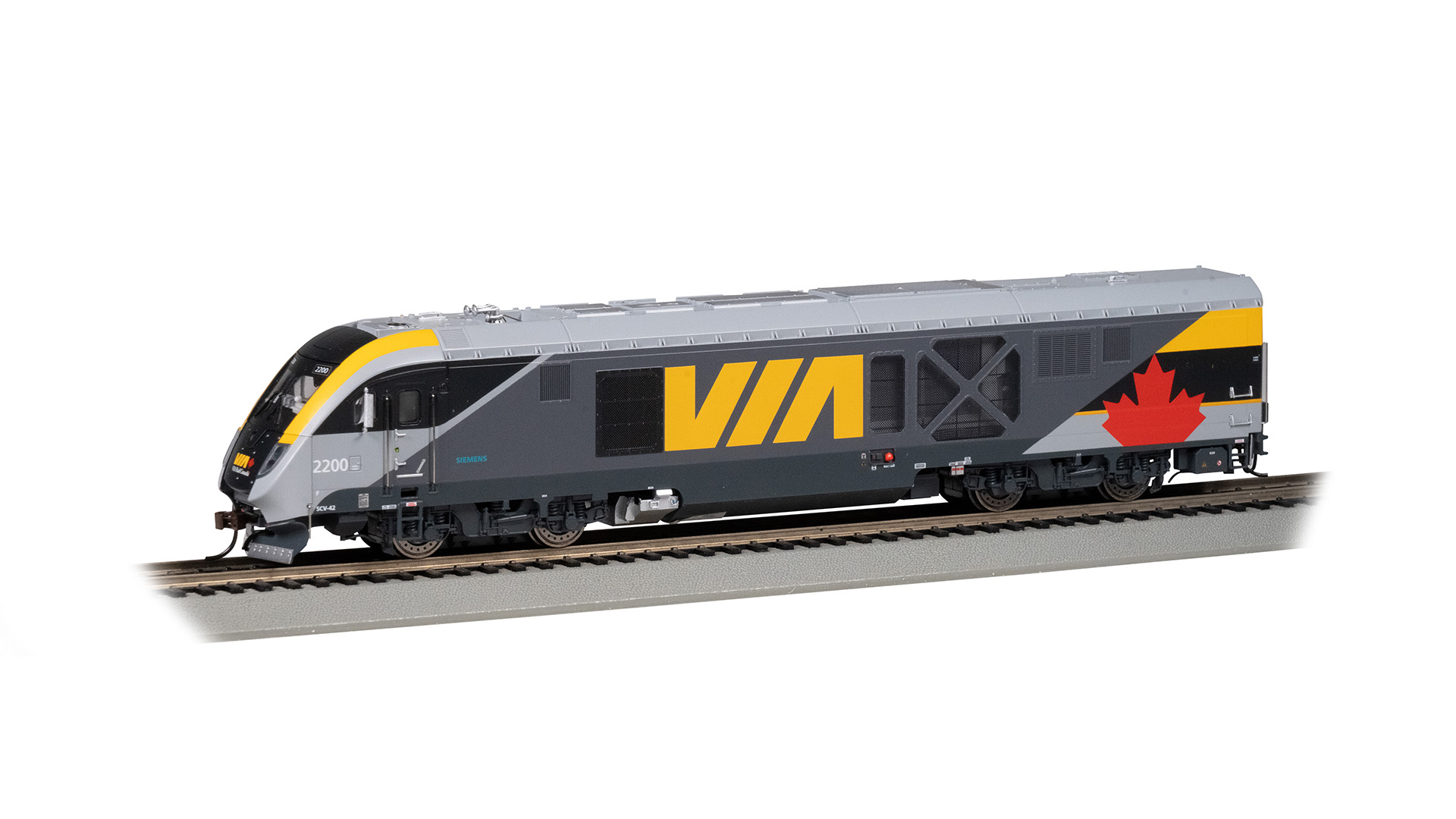 Bachmann Trains 69001  HO Siemens SC-42 Charger, VIA Rail Canada #2200 (DCC/Sound)