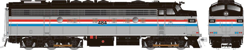 Rapido Trains 14614    HO Diesel Locomotive EMD FL9, Amtrak PH III #484 (DCC/Sound)