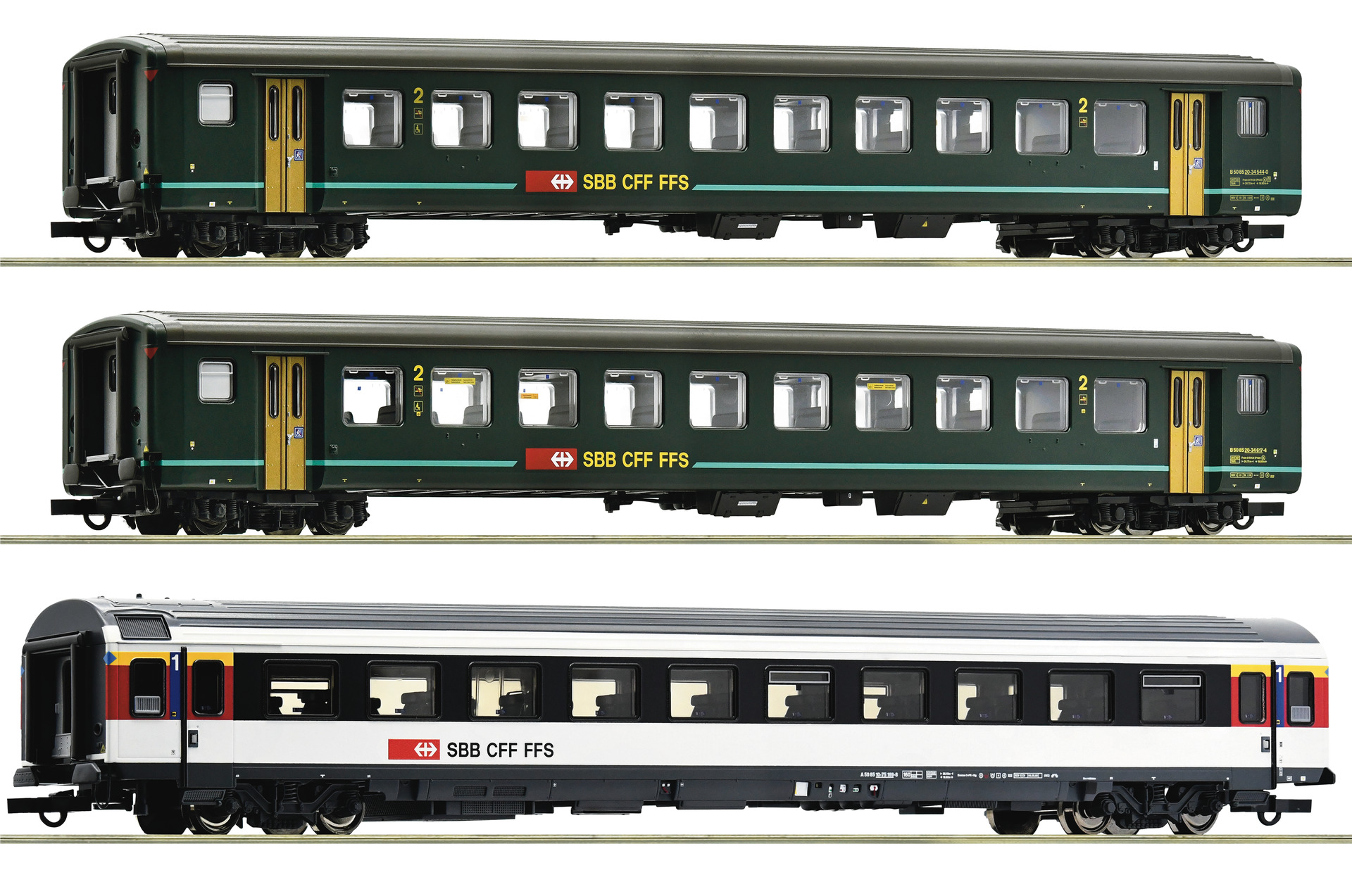 Roco 6200022   3-piece set 1: “Bözberg Interregio”, SBB