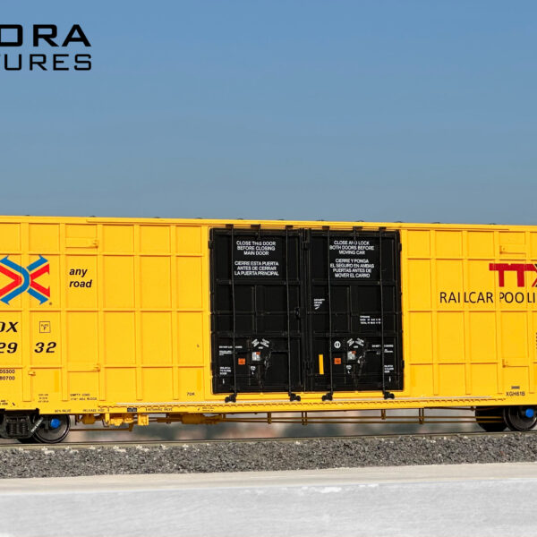 Aurora Miniatures 306004  HO Greenbrier 7550 cf 60' Plate F Boxcar, TBOX #642927