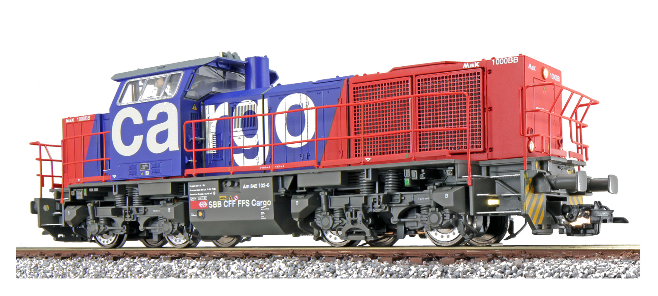 ESU 31381  HO Diesel locomotive G1000, SBB Cargo, red/blue (Digital, DC/AC)
