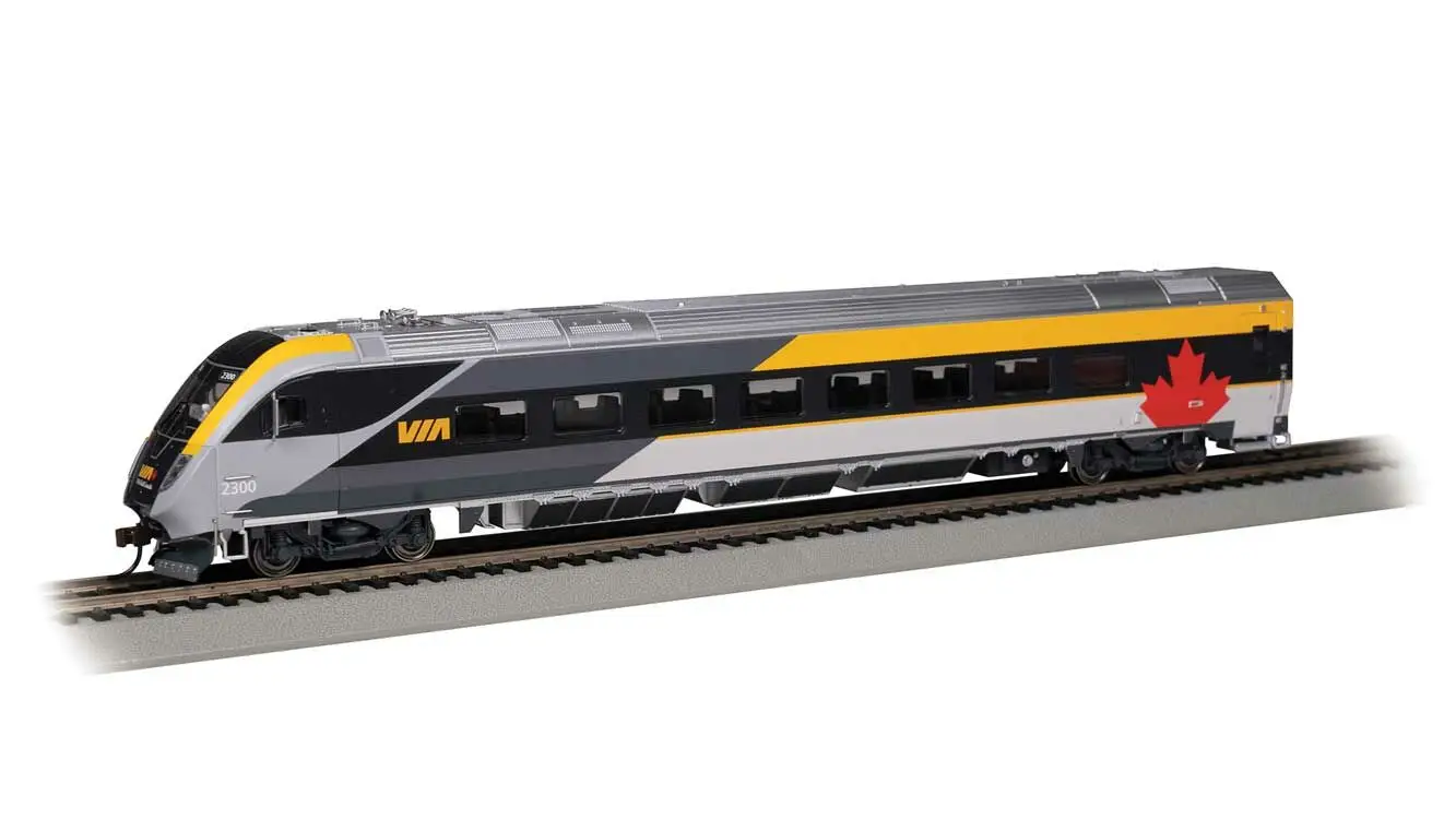 Bachmann Trains 74509  HO Siemens Venture Cab Car, VIA Rail Canada #2300 (DCC/Sound)