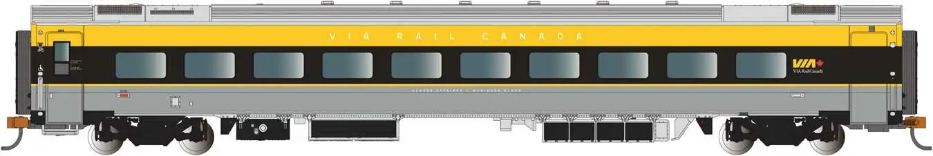 Bachmann Trains 74559  N Siemens Venture Business Car, VIA Rail Canada #2701 (gray, black, yellow)