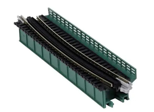 Kato 20466  N Single Track Curved Deck Girder Bridge 17 5/8" R448mm 15°(green)